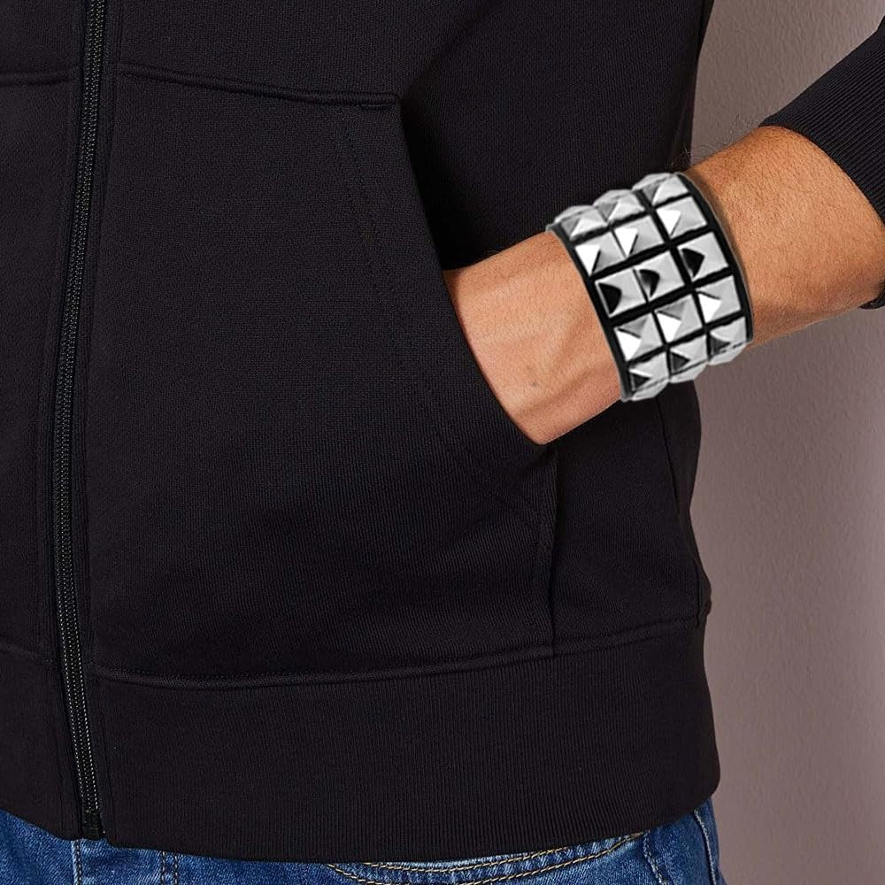 Studded Leather Bracelet for Men & Women - Punk, Gothic & Grunge Accessories