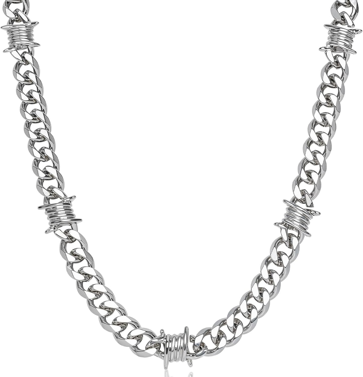 Stainless Steel Gothic Y2K Punk Rock Emo Biker Pendant Necklace | Cosplay Vintage Viking Alt Edgy Fashion Charm Necklace Jewelry for Men Women Active Daily Wear