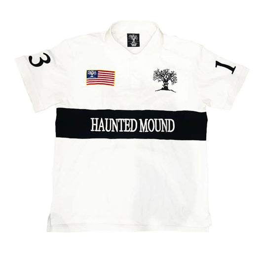 America Y2K Retro Trendy Haunted Mound Polo Shirt Gothic Graphic Embroidery Turndown Collar T Shirts Men Tops Baseball Clothing