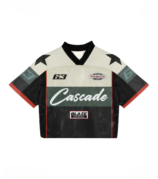 Haunted Mound Polo Shirt America Retro Street Hip Hop Short Sleeve Shirt Y2K Men Casual Embroidery Cotton Top Baseball Clothing