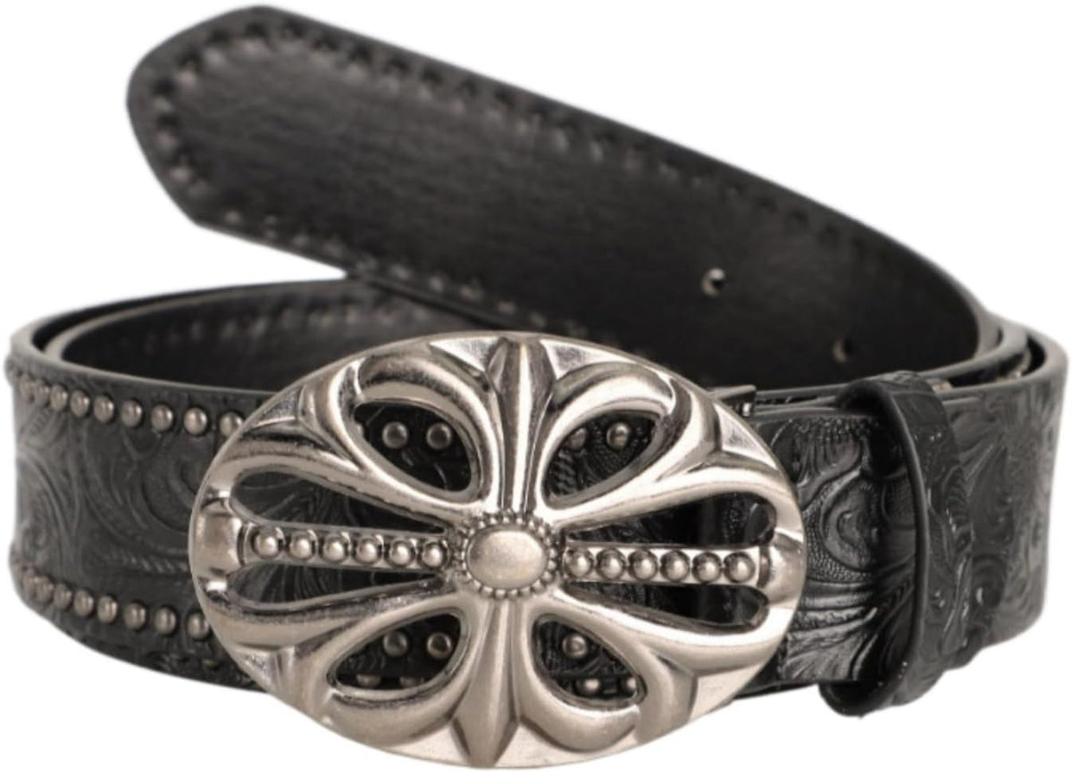 Y2K Belt for Women Men Punk Alt Emo Gothic Grunge Clothes Accessories Vintage Western Cowboy Cowgirl Studded Belt