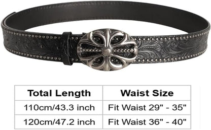 Y2K Belt for Women Men Punk Alt Emo Gothic Grunge Clothes Accessories Vintage Western Cowboy Cowgirl Studded Belt
