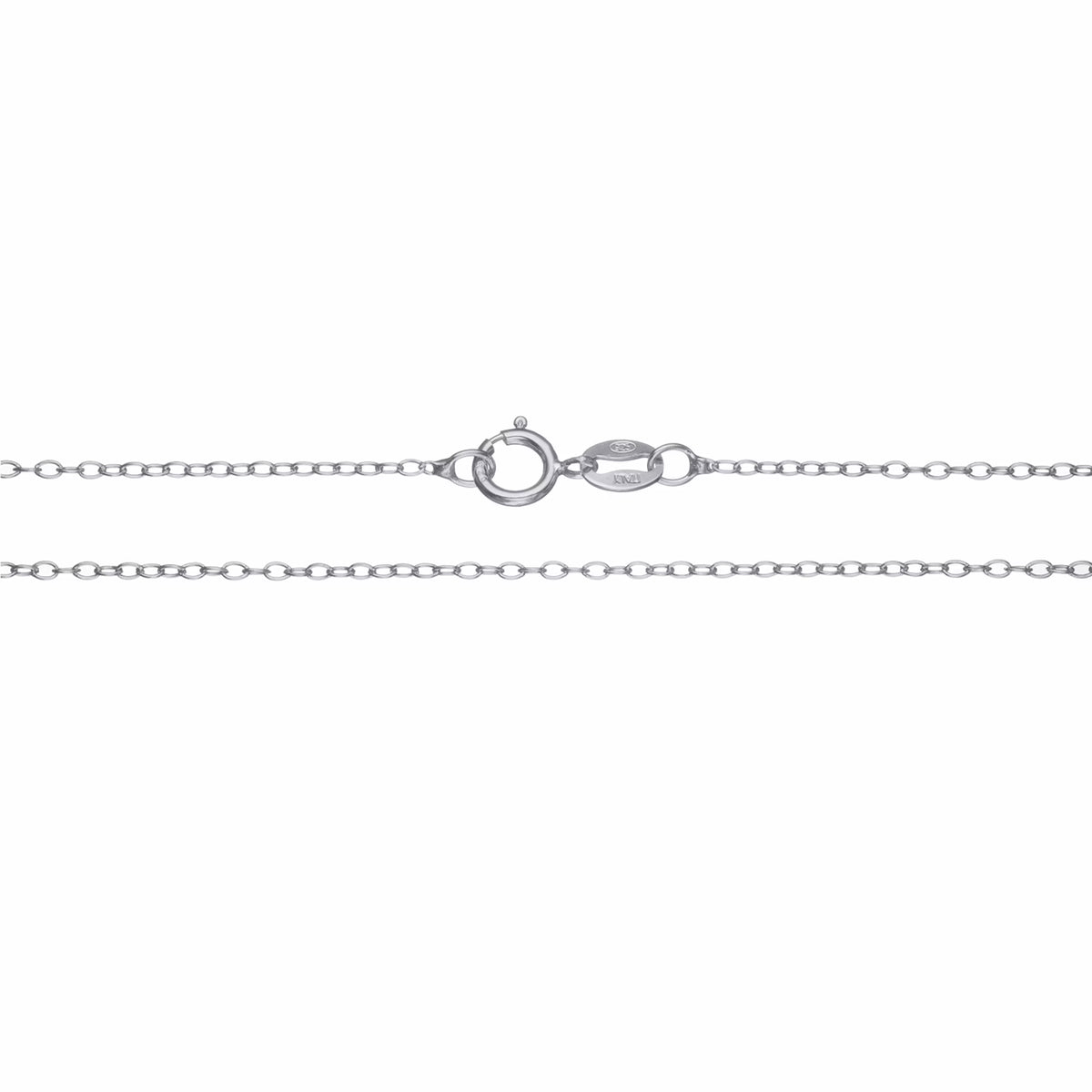 1Mm Thin Italian Sterling Silver Cable Chain Necklace for Women and Men, 16-Inch