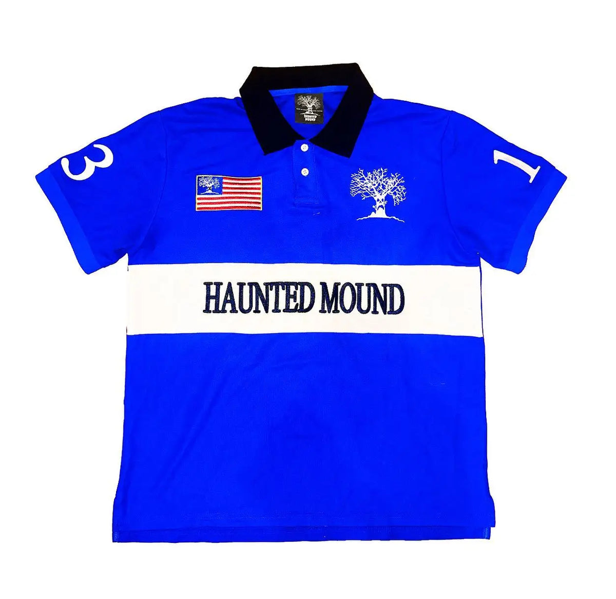 America Y2K Retro Trendy Haunted Mound Polo Shirt Gothic Graphic Embroidery Turndown Collar T Shirts Men Tops Baseball Clothing