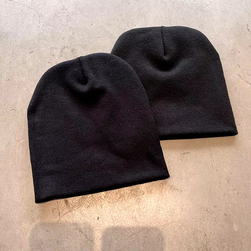 Knitting Beanies for Men Goth Tooth Caps Y2K Streetwear Winter Pullover Kpop Gorro Harajuku Vintage Warm Hip Hop Women Hat