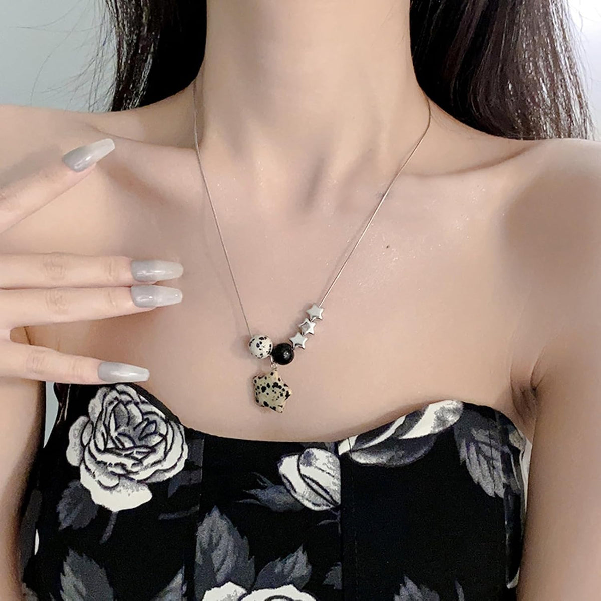 2 Pcs Y2K Accessories Y2K Necklace for Women Star Necklaces Grunge Necklace Grunge Accessories Grunge Jewelry for Women Men