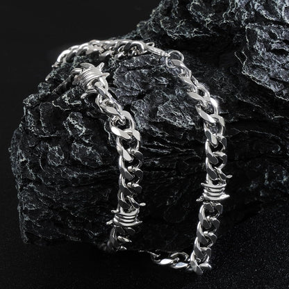 Stainless Steel Gothic Y2K Punk Rock Emo Biker Pendant Necklace | Cosplay Vintage Viking Alt Edgy Fashion Charm Necklace Jewelry for Men Women Active Daily Wear